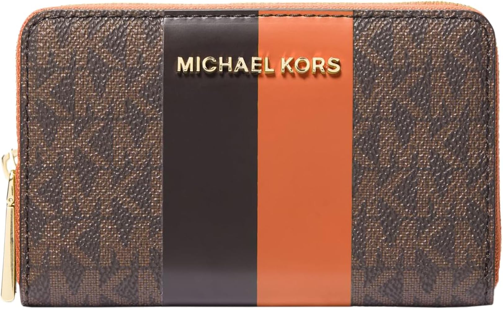 Amazon.com: Michael Kors Jet Set Small Zip Around Card Case, Gold